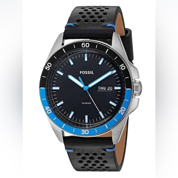 Men’s Fossil Watch- Genuine Leatherwater resistant 100 meters